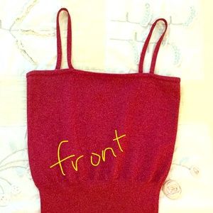 Express shimmering top